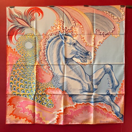 Carré foulard Hermès Cheval sirène