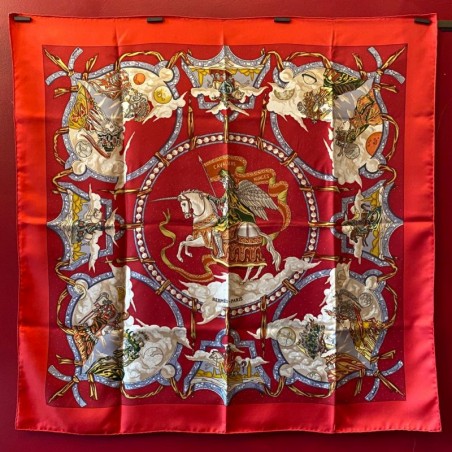 Carré foulard Hermès Cavaliers des nuages