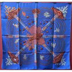 Carré foulard Hermès Chemin...