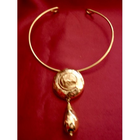 Collier ras de cou-torque "Pepites" Yves Saint laurent
